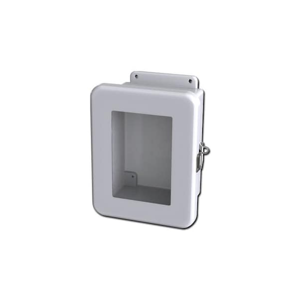 Quick release Padlock Latch Electrical Enclosures, 9.52 in H, 4.71 in D, 7.52 in W
